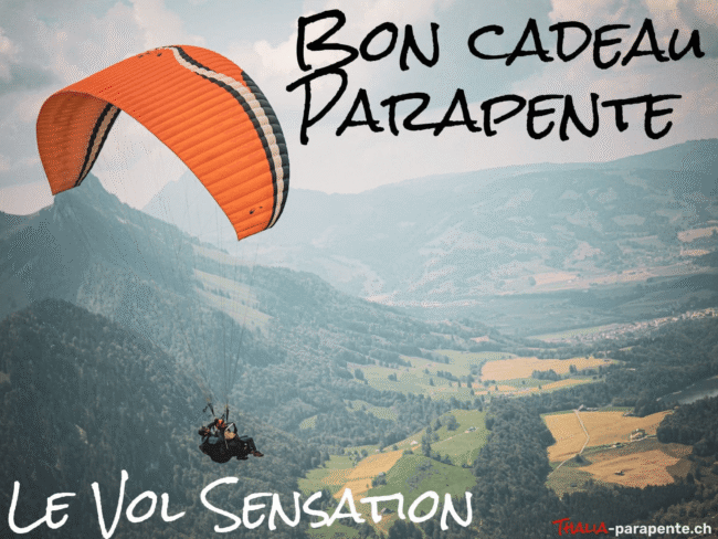 Bon cadeau parapente – Le Vol Sensation à Charmey